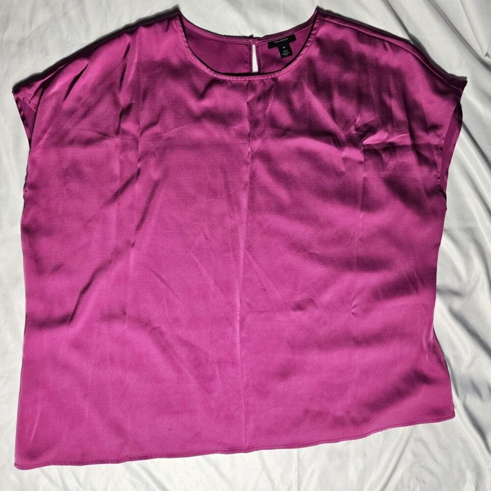 Halogen 2x pink sleeveless shell, satin-like finish, plus size